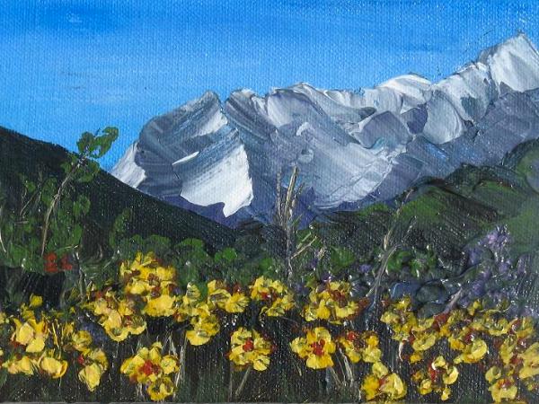 Mountain Flowers Series Painting #3