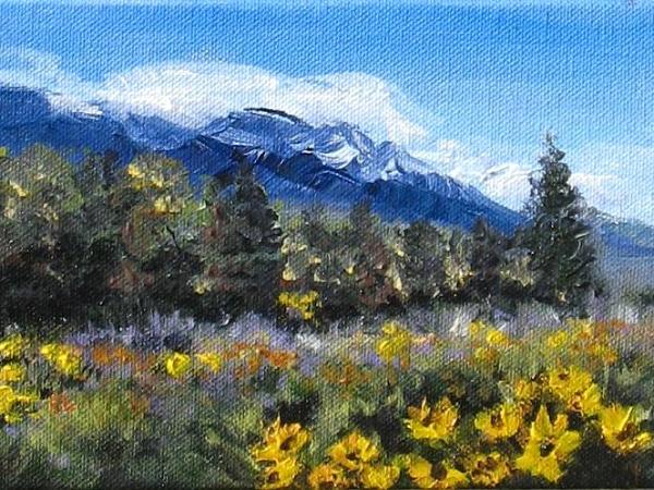 Mountain Flowers Series Painting #2